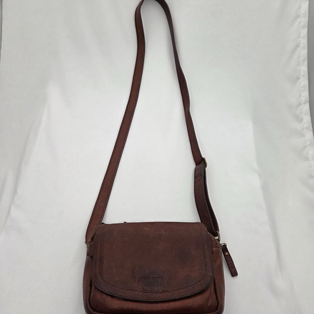Vintage Duluth Trading Co. Leather Organizer Crossbody Bag - Picture 14 of 16